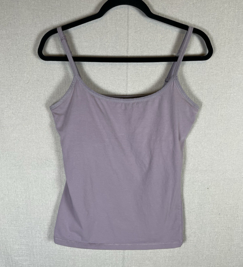 Pact Womens Everyday Shelf Bra Long Camisole Top Lavender Purple Size Large